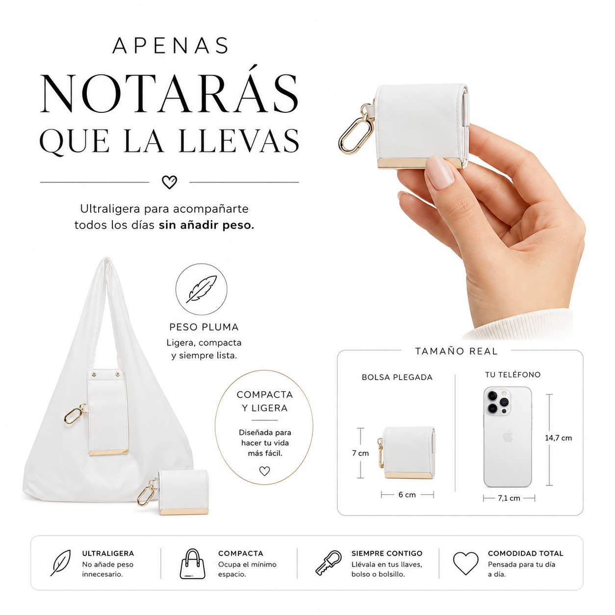 Plegora™ — Bolsa Plegable Reutilizable