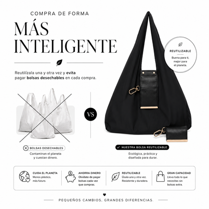 Plegora™ — Bolsa Plegable Reutilizable