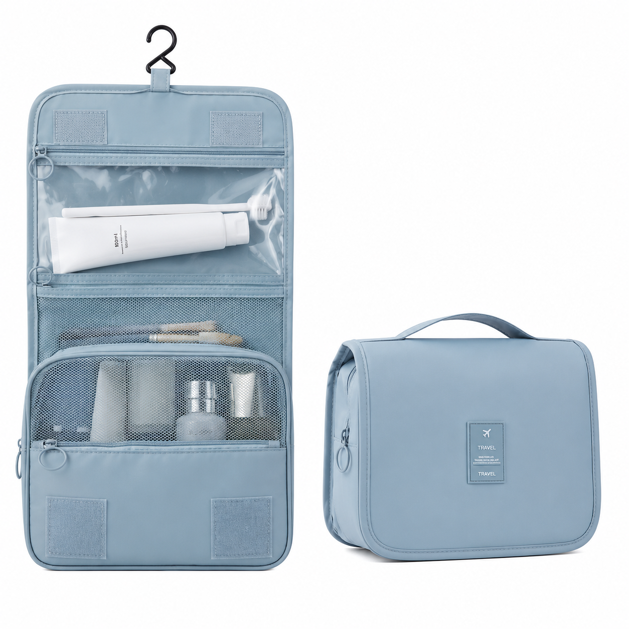 Plegora™ —  Bolsa de maquillaje de viaje
