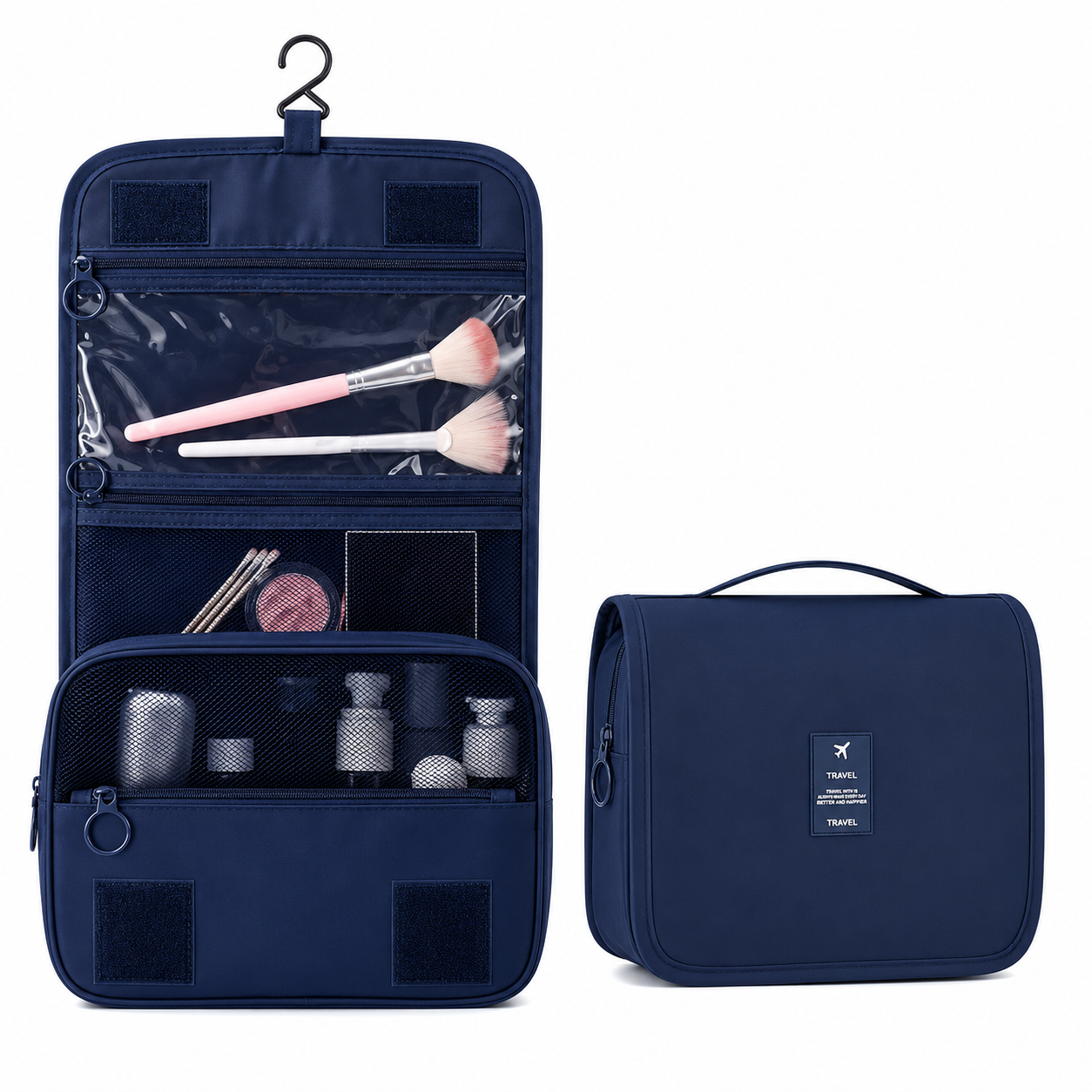 Plegora™ —  Bolsa de maquillaje de viaje