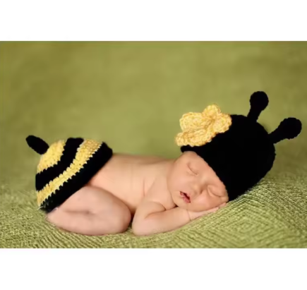 Conjunto de Ganchillo con Diseño Animal para Bebé Recién Nacido
