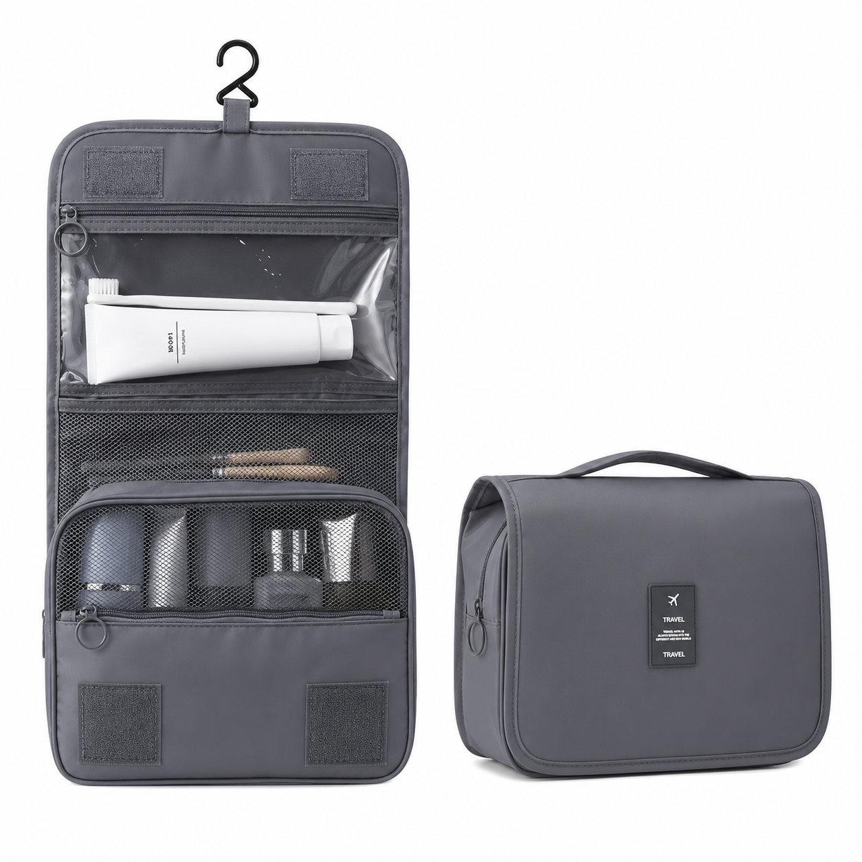 Plegora™ —  Bolsa de maquillaje de viaje